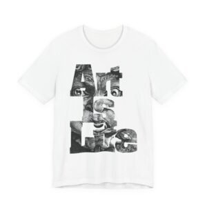 Art Is Life Graphic Tee — Monochrome Typography T-Shirt for Artists & Creatives
