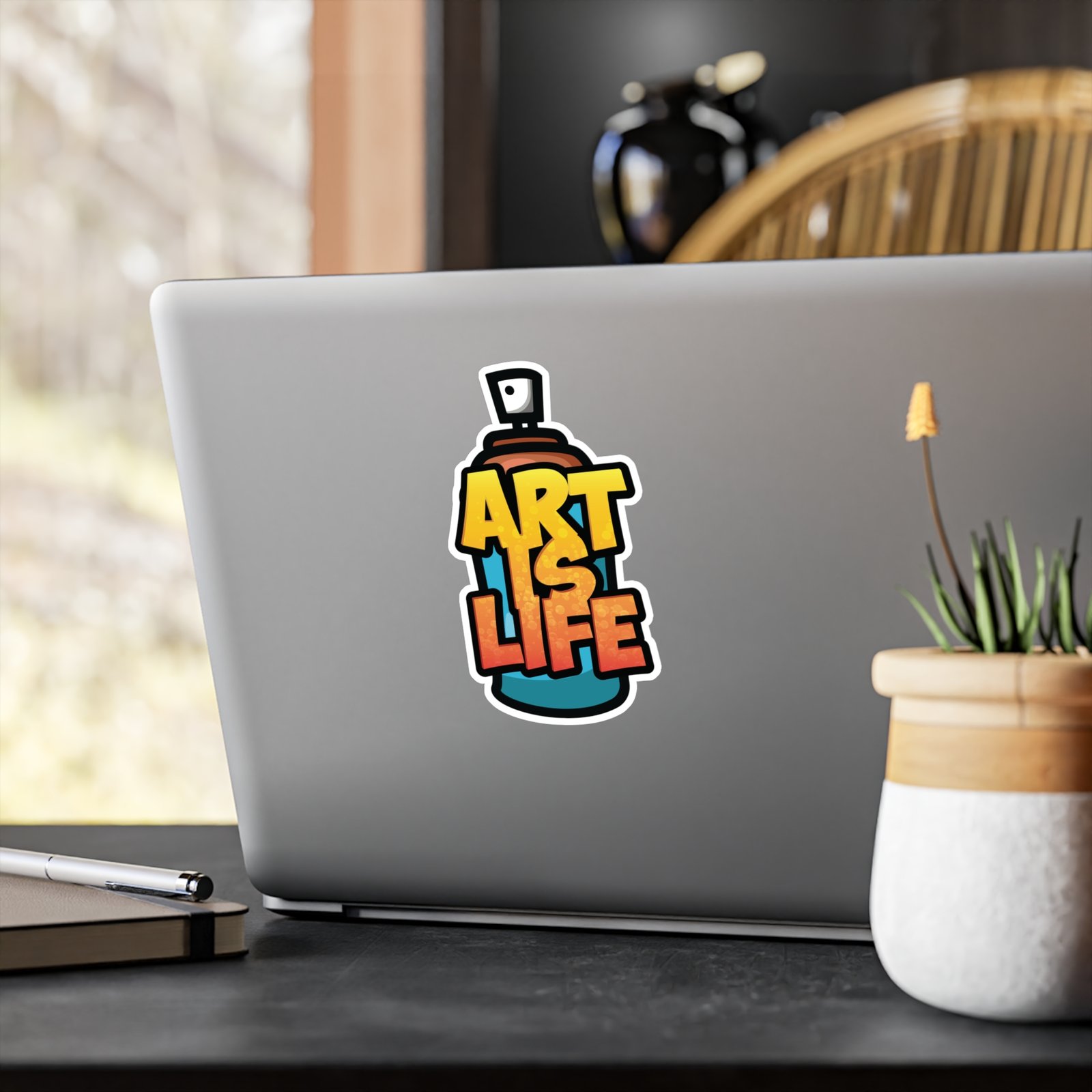 Art Is Life Spray Can Vinyl Sticker — Graffiti Street Art Kiss-Cut Decal - Image 15