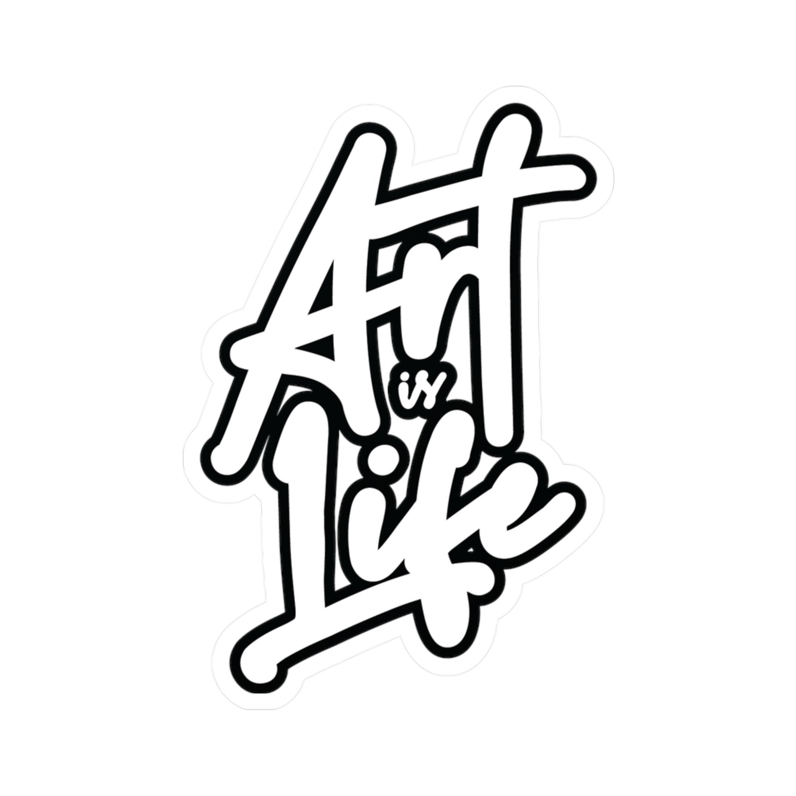 Art is Life Vinyl Sticker — Kiss-Cut Laptop Decal