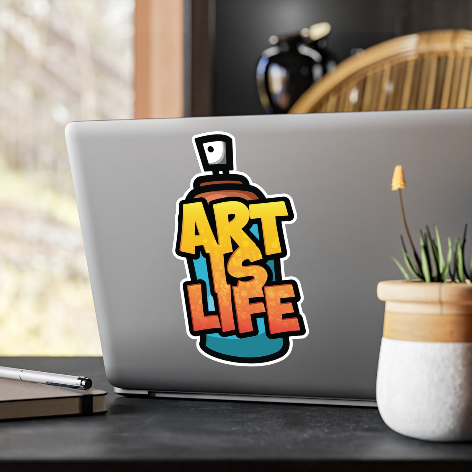 Art Is Life Spray Can Vinyl Sticker — Graffiti Street Art Kiss-Cut Decal - Image 17