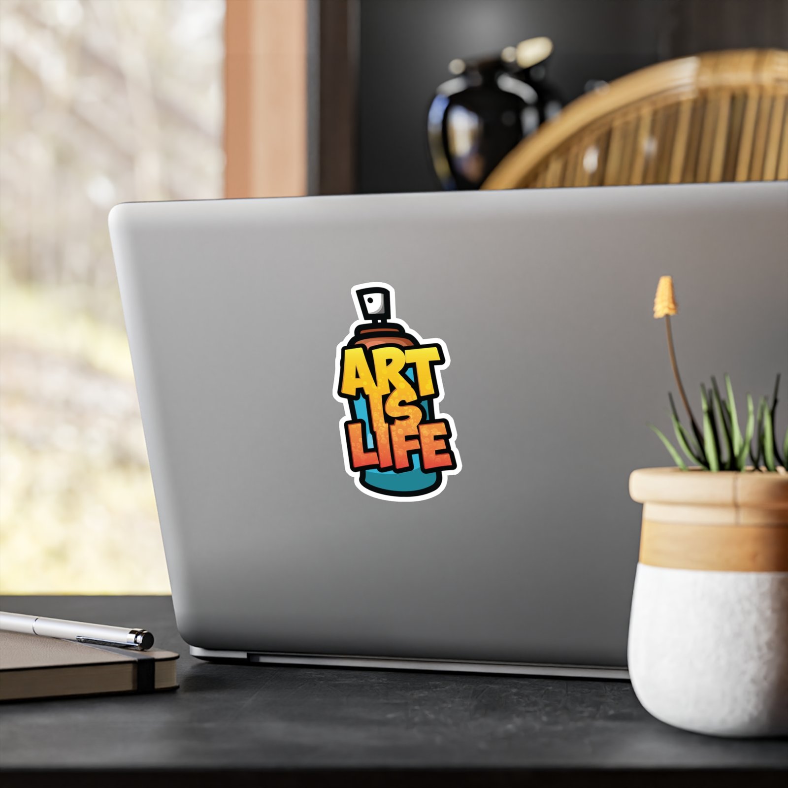 Art Is Life Spray Can Vinyl Sticker — Graffiti Street Art Kiss-Cut Decal - Image 11