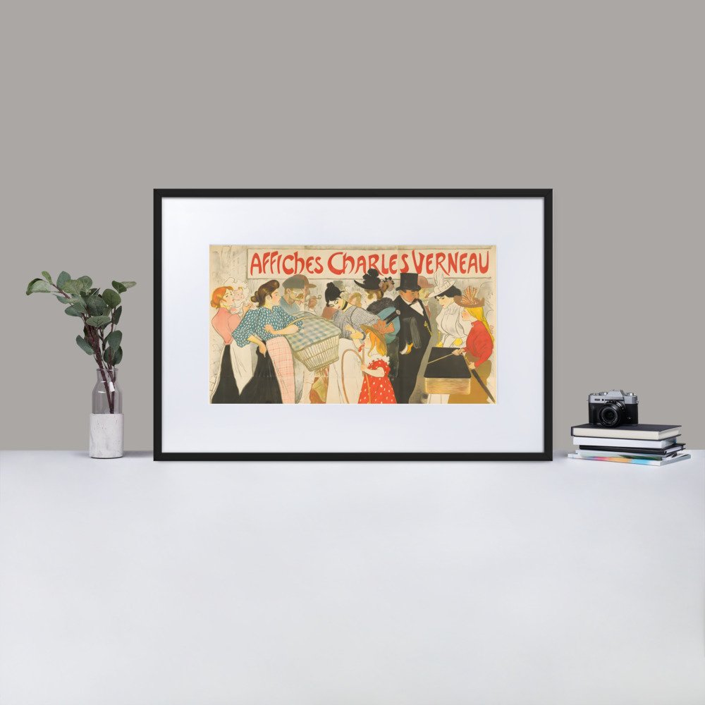 Matte Paper Framed Poster With Mat